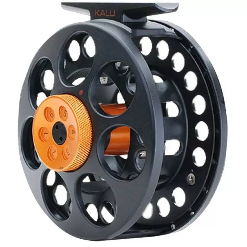 FLY REEL VISION KALU BLACK ORANGE
